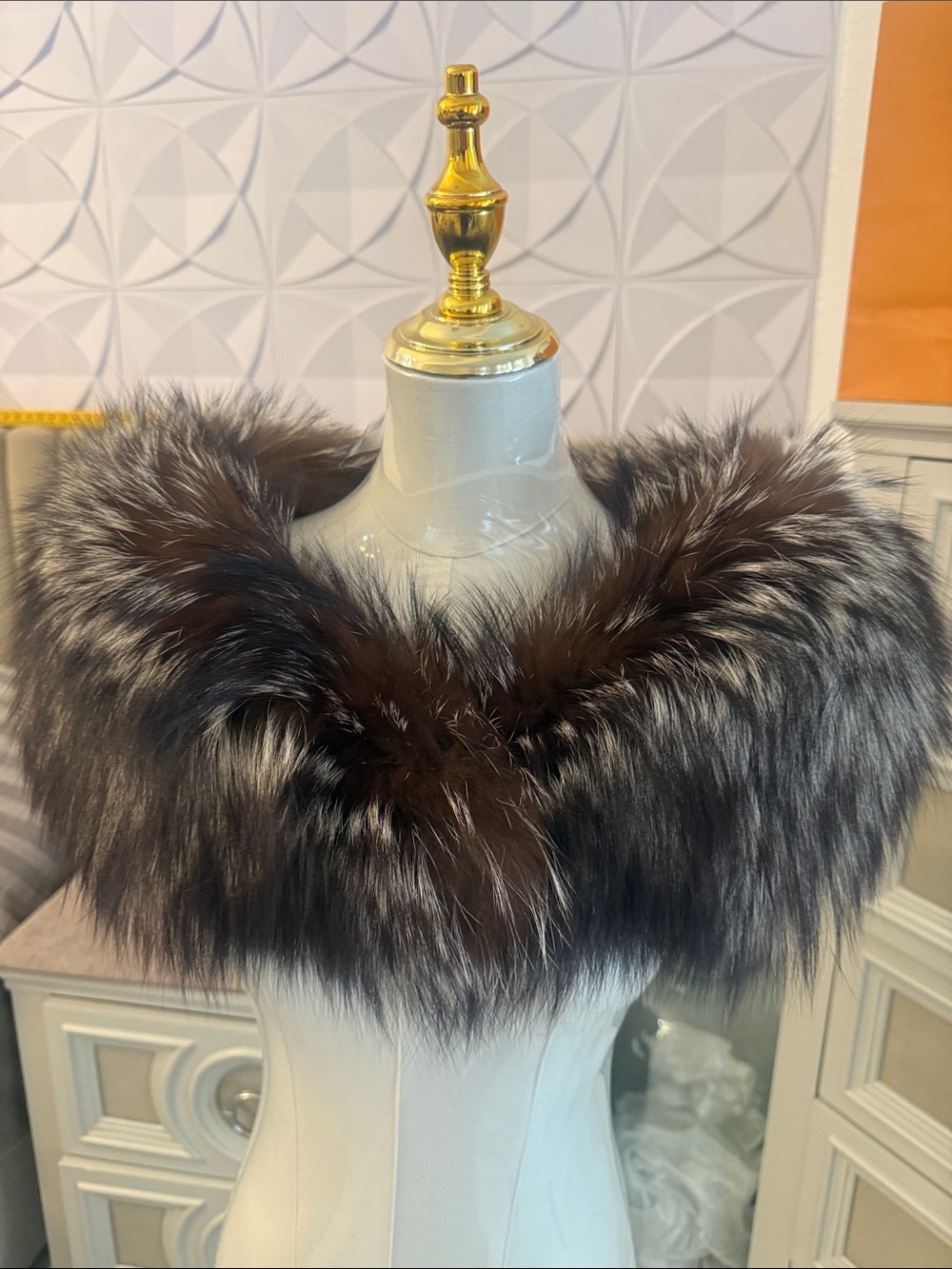 Real Fox fur wrap collar